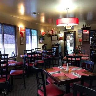 the dining area