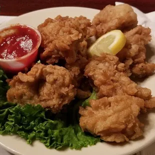 Fried oysters. Light and crispy. Very fresh