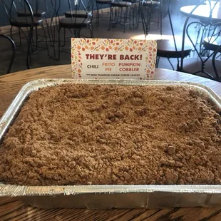 Pumpkin Cobbler-Seasonal