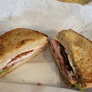 Turkey, ham and bacon club- excellent!