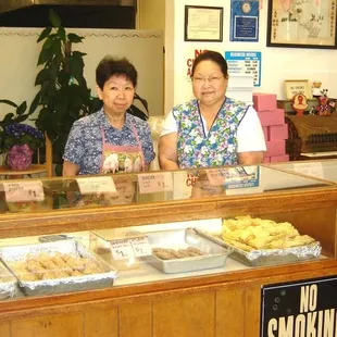 two women behind the counter
