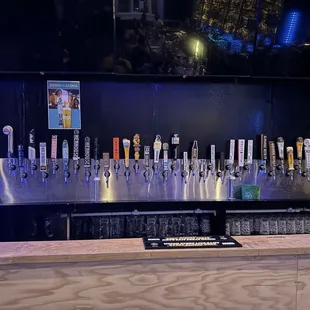 34 taps on the mighty beer wall + 6 behind the bar = 40 ways to pour a 40.