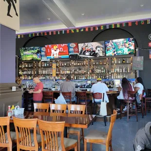 people sitting at the bar