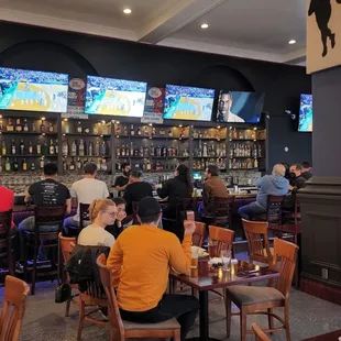 people sitting at the bar