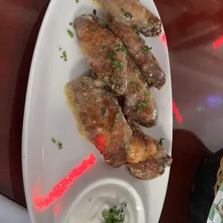 Chicken Wings (choose flavor - BBQ, buffalo, Thai chilli, lemon pepper, blue cheese)