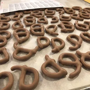 Chocolate covered pretzels