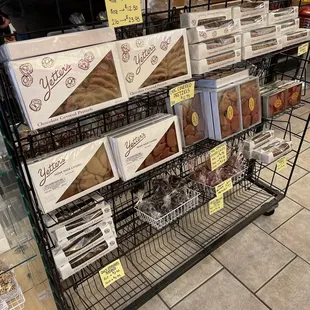 a display of chocolates