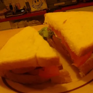 A Braunschweiger sandwich