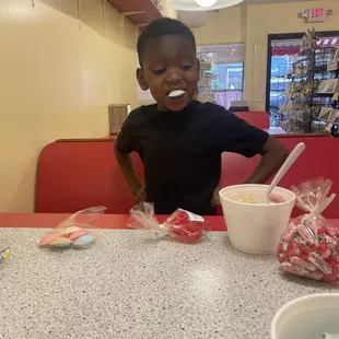 Rainbow sherbet &amp; satellite wafers