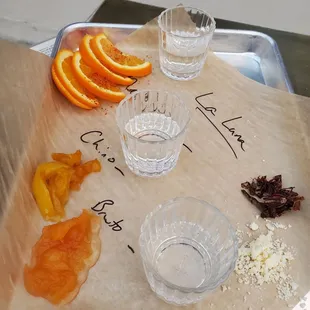 Mezcal flight and tasting notes