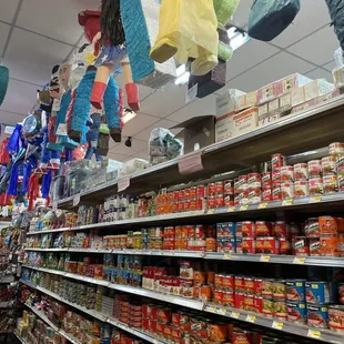 a variety of food items