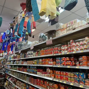 a variety of food items