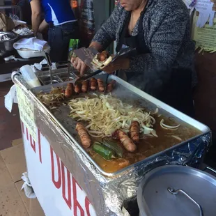 Hot dogs wrapped in bacon. Can't get any better than that?