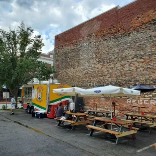 Truck and dining area