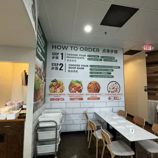The process of ordering your soup