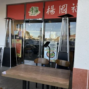 outside