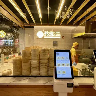 Ling Long soup dumplings/dim sum ordering area
