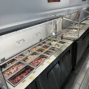 ingredients (salad?) bar