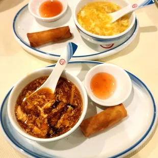 Vegetable eggroll and soup are included with the lunch specials.