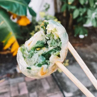 Pan fried chive dumpling