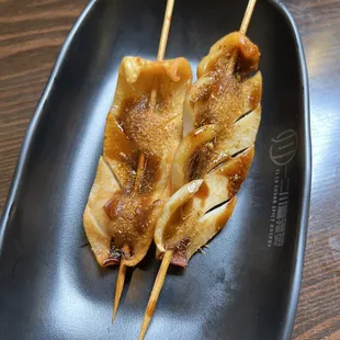 Squid skewers