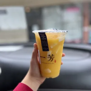 Medium Mango Sago (sub sago for almond jelly) - $7.00 @chelchomps on ig