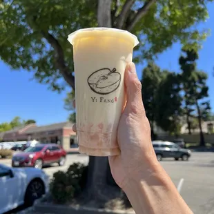 Peach Green Tea Latte