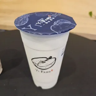 Almond Latte with Almond Pudding