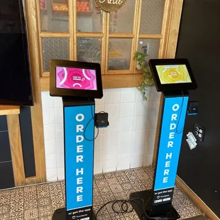 Additional anti-social ordering kiosks.