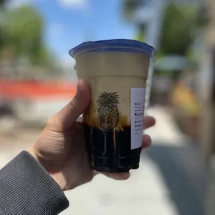 Brown sugar oolong tea latte