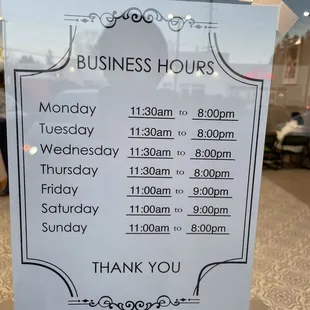 Business hour