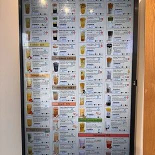 Menu as of July 26, 2024