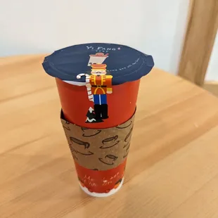 Purple Rice Red Bean Coconut Latte