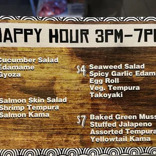 Happy hour appetizers