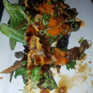 Salmon Skin Salad