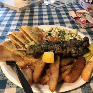 Lamb Souvlaki Plate
