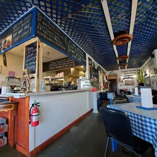 the interior of the restaurant