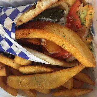 Veggie Gyro with Fries