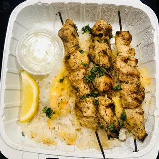 Souvlaki Platter w/Chicken