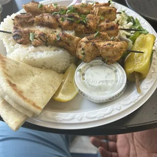 Chicken skewers