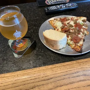 Unibroue's Blanche de Chambly with a slice of The Local