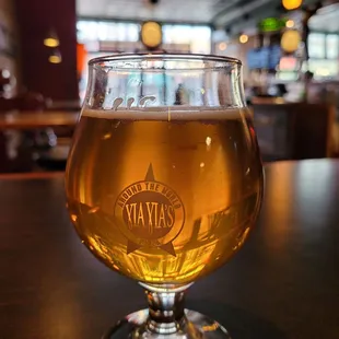 a glass of beer
