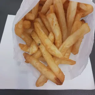 French fries, coated