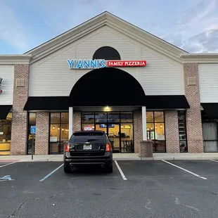 the front of the restaurant