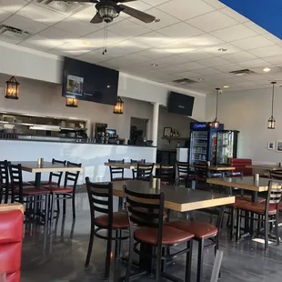 the dining area