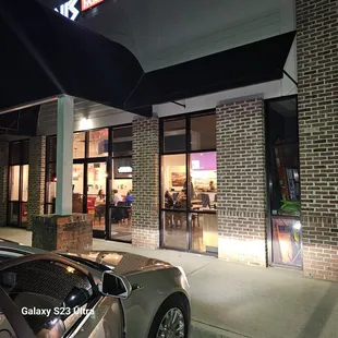 outside