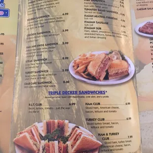 the menu