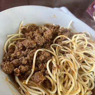 Greek Style Pasta with Meat Sauce