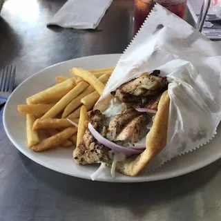 Chicken Souvlaki Wrap