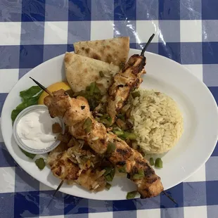 Grilled Chicken Souvlaki